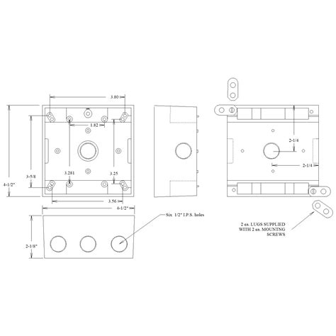 gang weatherproof box     outlets           side