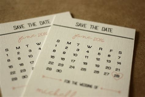 classic calendar save  date envelopes