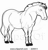 Horse Outline Coloring Strong Clipart Illustration Royalty Rf Drawing Lal Perera Getdrawings 2021 sketch template