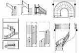 Autocad Stairway Staircase Railing Straight Cadbull Plans sketch template