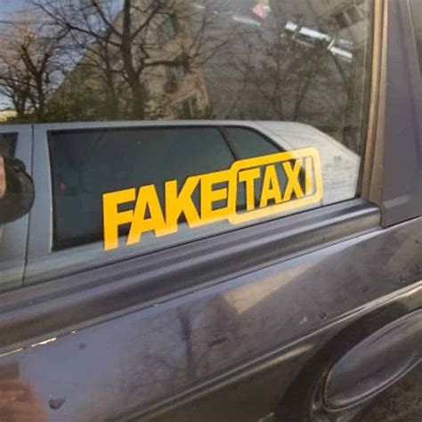 fake taxi nalepka gogashop