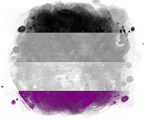 Asexual Pride Watercolor Flag Digital Art By Mark Miglionico Pixels