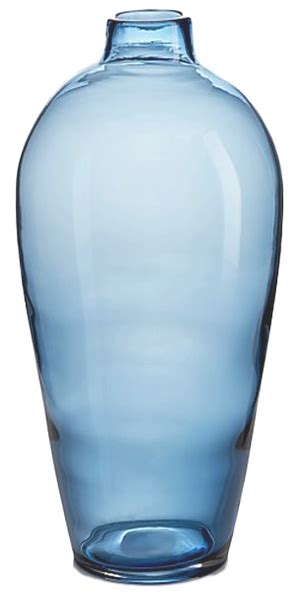 Ashby Large Navy Blue Glass Vase Decorist