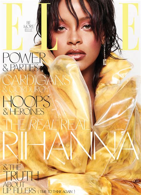 Rihanna Is The Cover Girl Of Elle Magazine October 2017 Issue