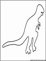 Outline Dinosaur Coloring Page2 Fun sketch template