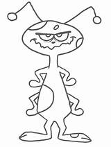 Coloring Pages Cartoon Funny Monster Library Clipart sketch template