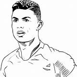 Cr7 Ronaldo Cristiano Ausmalbilder Pintar Colorironline Correr Colorare sketch template