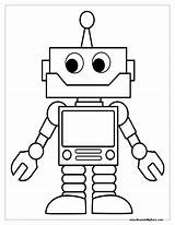 Robots Coloring Pages Little Print sketch template
