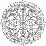 Coloring Pages Dover Publications Mandala Book Adult sketch template