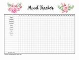 Mood Printable Tracker Chart Trackers Pdf Charts Mental Health Monthly Template Daily Calendar Thehousewifemodern Diary Planner Emotional Journal Templates Month sketch template