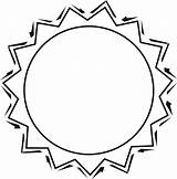 Sunburst Clip Clipart Cliparts Pinata Library Scholastic Circle sketch template