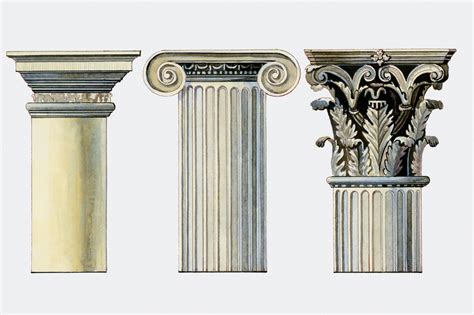 popular column types  greek  postmodern