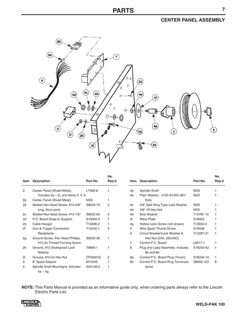 lincoln sp  parts diagram