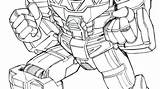 Megazord Coloring Pages Power Rangers Getcolorings Getdrawings sketch template