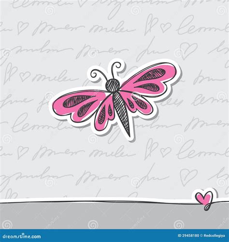 hand drawn card stock vector illustration  card paper