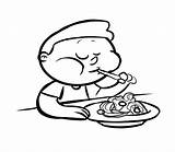 Comiendo Colorear Comer Niño Nino Conmishijos Espaguetis Como Cenando Hora Limon Chupando Verduras Imagui Colorea Padres Act sketch template