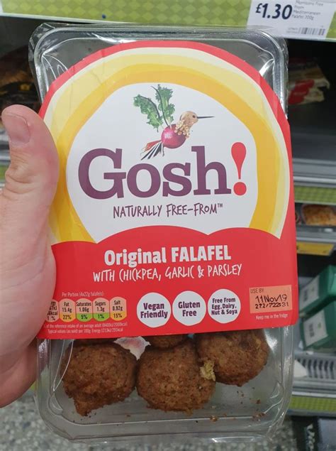 gosh original falafel  vegan food uk