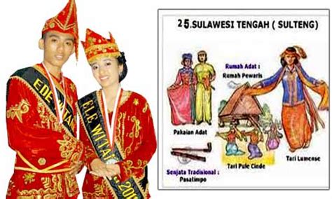 ciri ciri  keunikan pakaian adab provinsi sulawesi tengah