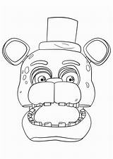 Freddy Colorare Disegni Candy Animatroniki Fazbear Darmo Wydrukuj Portret Freddiego Mytopkid sketch template