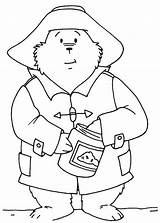 Paddington Bear Coloring Pages Honey Jar Eat Color Cartoons Popular sketch template