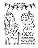 Coloring Birthday Happy Pages Funny Printable Dad Nana Kids Animals Animal Color Wuppsy Holiday Printables Colouring Mom Dog Snow Let sketch template