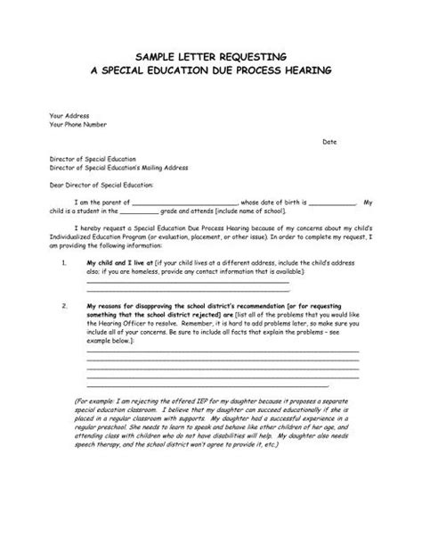 sample letter request  evaluation special education evaluation