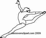 Gymnast Splits sketch template
