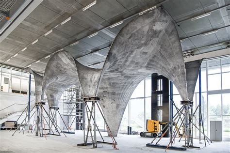 ultra thin double curved concrete roof architect magazine
