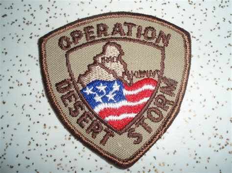 operation desert storm patch usa war collectibles