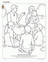 Coloring Pages Lds Friend Children Adam Helping Others Jesus Bible Family Eve Primary Kids Games Forgiveness Teach Color Joseph Smith sketch template