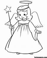 Coloring Christmas Angel Pages Printable Star Kids Bible Sheets Angels Girls Printables Book Cute Desktop Right Background Set Click Save sketch template
