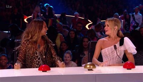 Britain S Got Talent Outfit Amanda Holden And Alesha Dixon Stun In