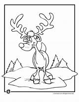 Coloring Pages Reindeer sketch template