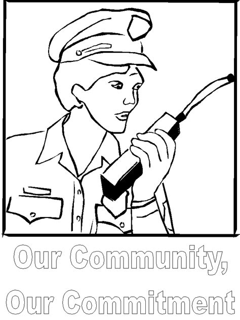 police color pages coloring home