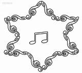 Coloring Music Pages Note Notes Printable Staff Musical Mandala Kids Themed Drawing Clipart Single Cool2bkids Vector Color Print Para Getcolorings sketch template