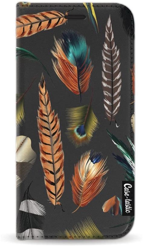 bolcom casetastic wallet case black samsung galaxy   feathers multi