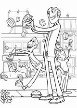 Cloudy Chance Meatballs Coloring Pages Getcolorings sketch template