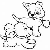 Cuccioli Cani Gatti Kira Disegnare Stampare Disegnidacolorare Mamme sketch template