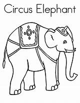Circus Coloring Elephant Pages Shower Baby Color Getdrawings Drawing sketch template
