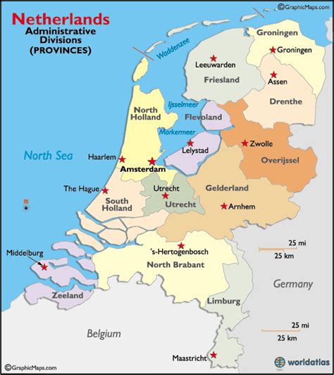 Netherlands Regions Map