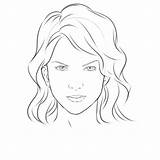 Face Human Outline Drawing Drawings Paintingvalley sketch template