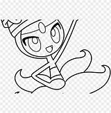 Pokemon Coloring Pages Meloetta Background Transparent sketch template