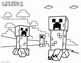 Minecraft Roblox Coloring Pages Creepers Printable Friends Kids Color Bettercoloring sketch template