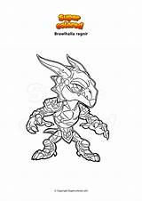 Brawlhalla Colorare Ragnir Disegno Ausmalbild Supercolored Cinderace Pokemon sketch template