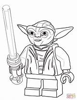 Wars Star Coloring Yoda Pages Print sketch template