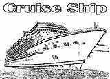 Cruise Ship Coloring Pages Luxurious Template Netart Sketch sketch template