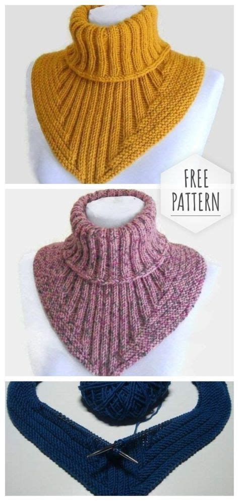 knit neck collar crochet cowl knitting pattern knitting crochet collar