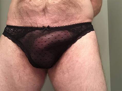 cock in black soft lace thong see through panties 10 pics xhamster