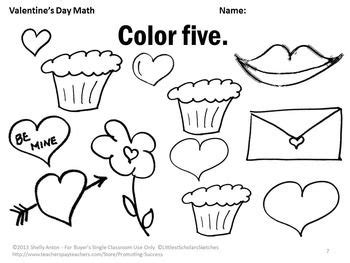 valentines day math worksheets math valentines valentines school