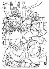 Dragon Ball Coloring Cell Yamcha Pages Krilin Senin Kids Beautiful Printable sketch template